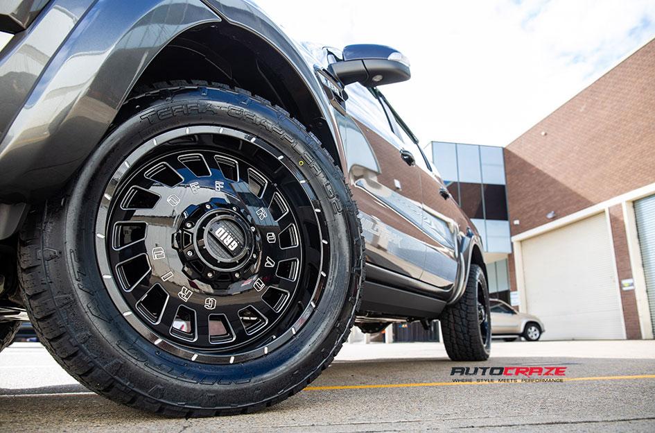 FORD RANGER GD03 GLOSS BLACK MILLED ACCENTS